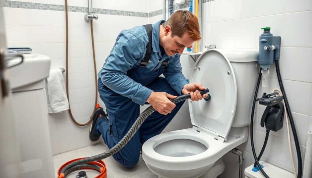 professional toilet unclogging services